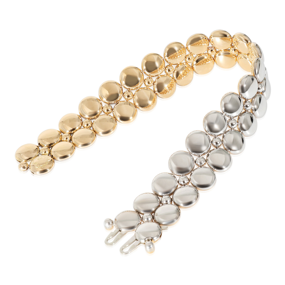 Reversible Vintage Cartier Honeymoon Bracelet (White Gold, Yellow Gold) - Picture 2 of 4